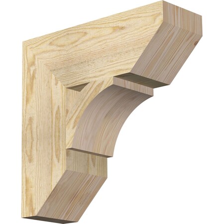 Ekena Millwork Thorton Slat Rough Sawn Bracket, Douglas Fir, 6"W x 18"D x 18"H BKT06X18X18THR06RDF